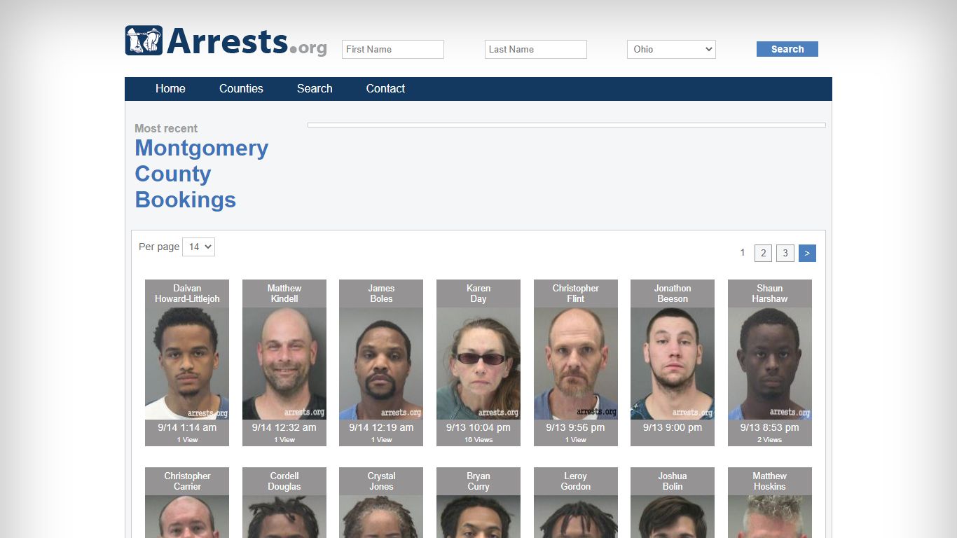 Montgomery County Arrests and Inmate Search