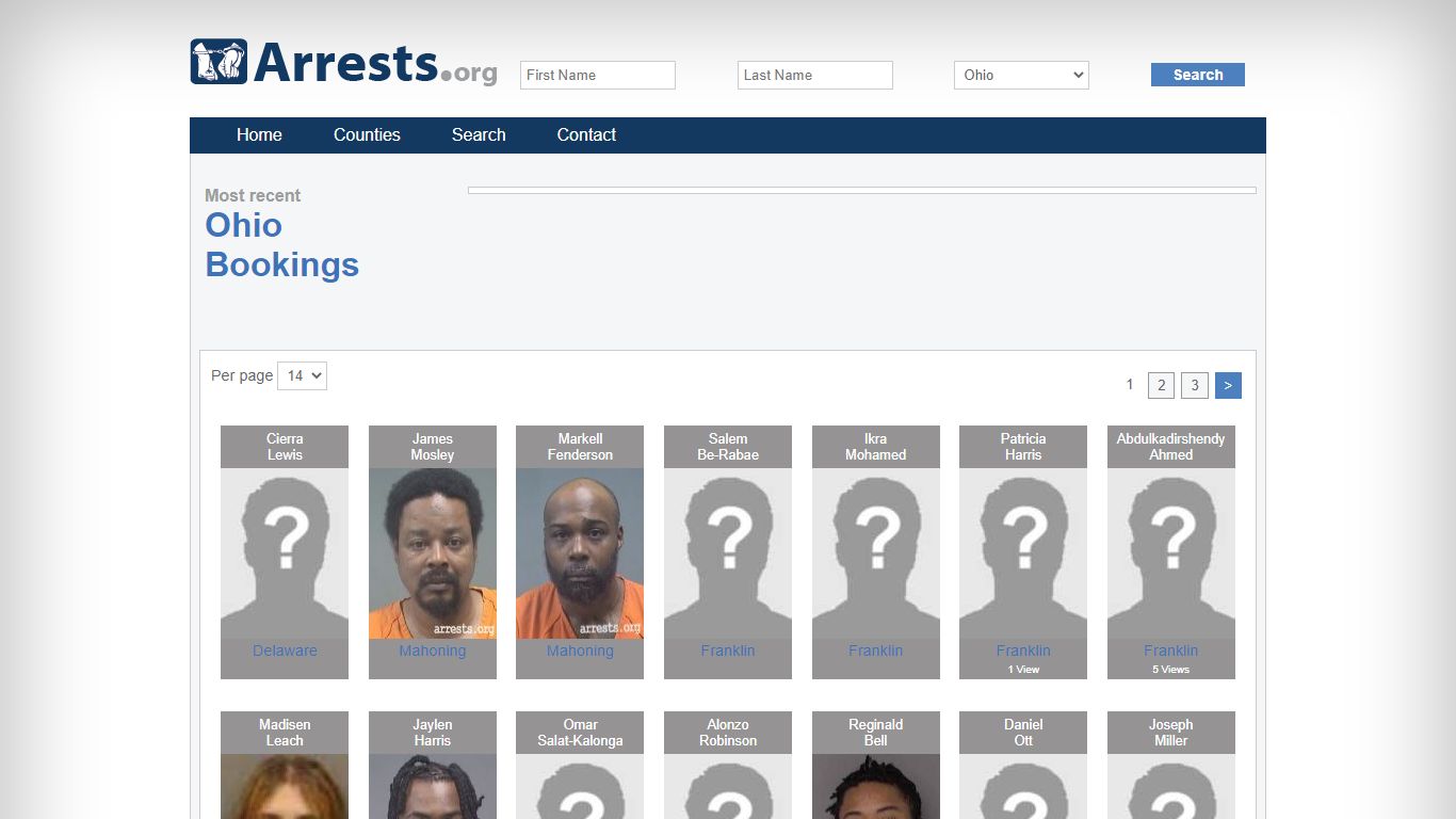 Ohio Arrests and Inmate Search